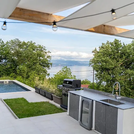 Mare&monti In Opatija, Heated Pool With Sea View Vila *