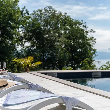 Mare&monti In Opatija, Heated Pool With Sea View Villa *