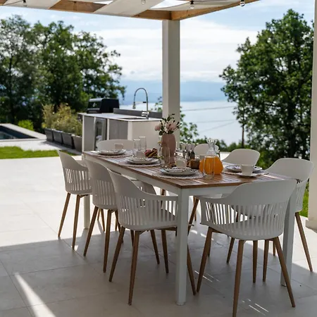 Mare&monti In Opatija, Heated Pool With Sea View Villa