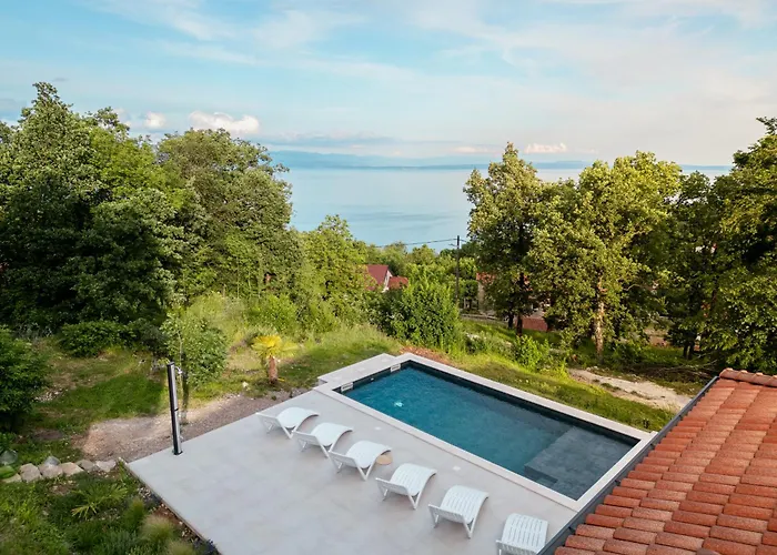 Mare&monti In Opatija, Heated Pool With Sea View 빌라 *