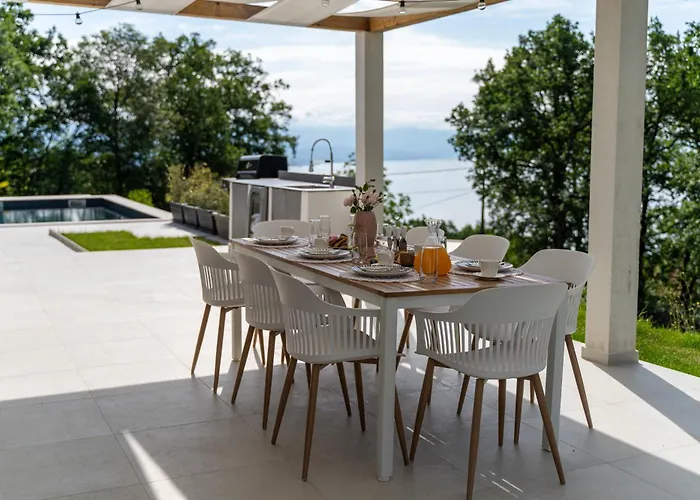 Mare&monti In Opatija, Heated Pool With Sea View Vila