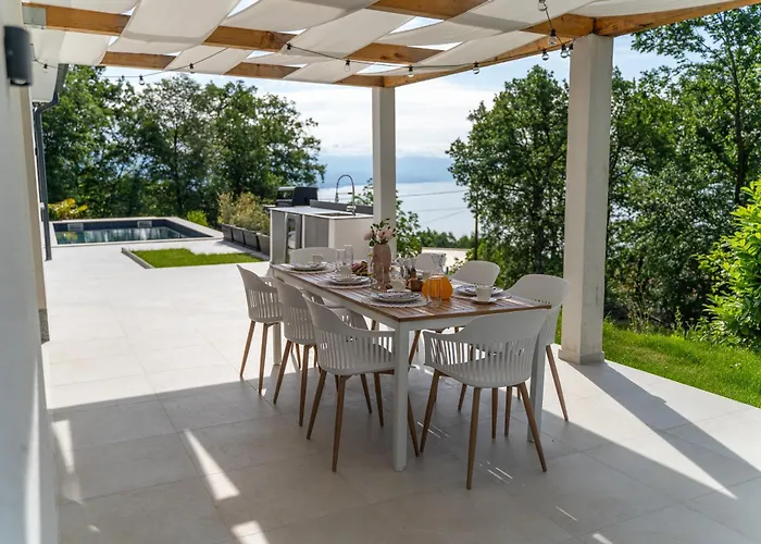 Villa Mare&monti In Opatija, Heated Pool With Sea View