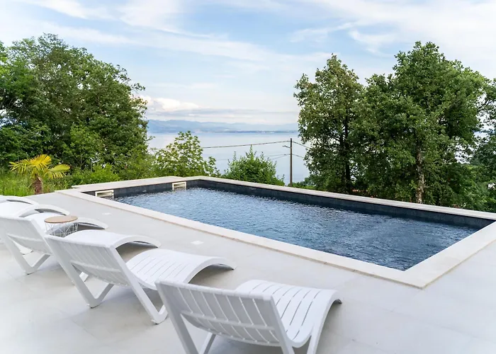 Mare&monti In Opatija, Heated Pool With Sea View Villa Opatija