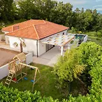 Mare&monti In Opatija, Heated Pool With Sea View 빌라
