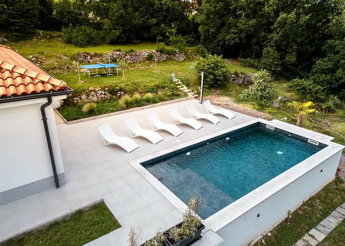 Mare&monti In Opatija, Heated Pool With Sea View ヴィラ *